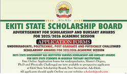 Ekiti State Scholarship and Bursary
