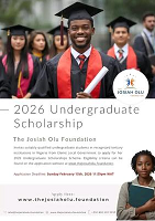 Josiah Olu Foundation Scholarship